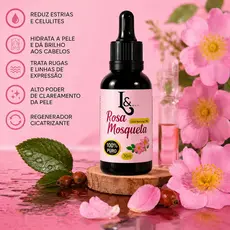 Óleo Natural Rosa Mosqueta 100% PURO L&Beauty 30ml