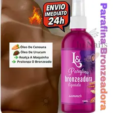 Parafina Líquida Bronzeadora Ativadora Marquinha Fita Biquíni Summer 120ml - L&Beauty
