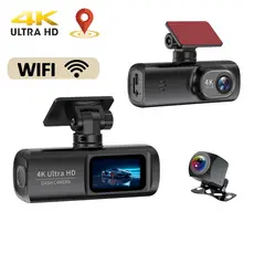 Câmera De Carro 4K Dash Cam Frontal E Traseira Ultra HD Com WiFi GPS G Sensor Loop Recording Monitor De Estacionamento A