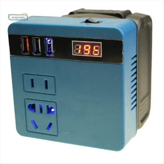 Inversor Portátil Para Bateria De Lítio , Ferramenta De Operação Externa 220V AC/5V DC/20V