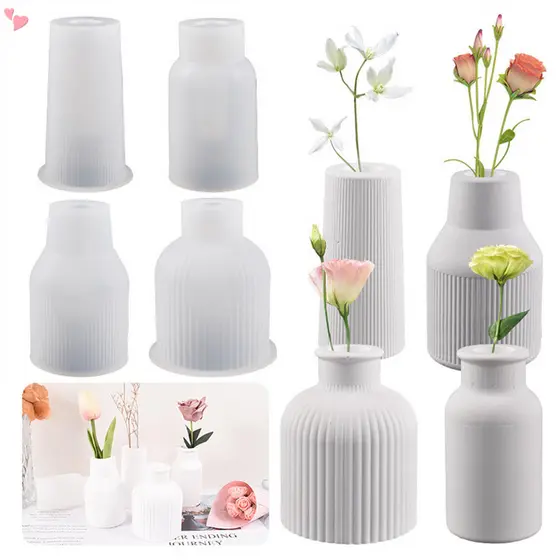Listras Plantadoras De Silicone Mold , Concrete Moldes , De Fundição De Resina Epóxi Para Iniciantes , Decoração De Casa