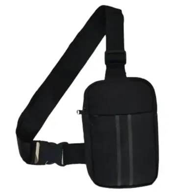 Bolsa Bag Lateral Shoulder Pochete com ziper Masculino Alça regulável