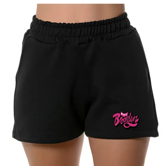 Short feminino com bolso no moletom confortável para seu dia a dia bermuda feminina moletom
