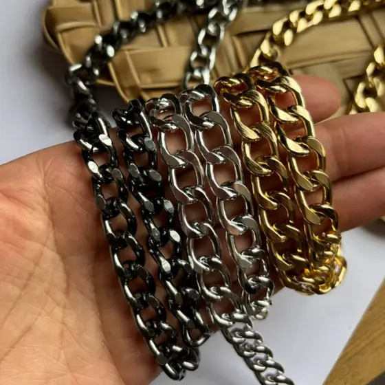 Corrente Premium Lixada para Alça de Bolsa Medidas sem argolas