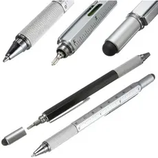 Caneta Multiferramenta Tech Tool Caneta Para Tela Touch Screen Assinatura Digital Universal Ponta Dupla Celular Tablet