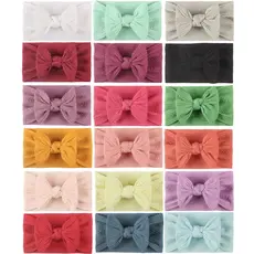 Faixa de cabelo para bebê Turbante Tiara Recém Nascido Lacinho Cabelo