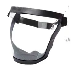 Máscara Protetor Facial Proteção Incolor Com Suporte Reutilizável Visor Transparente Viseira Anti-embaçante Roçadeira