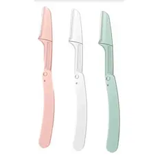 Kit 3 Navalha Facial Laminas Rosto Sobrancelha Definição Depilação Feminina