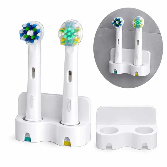 Suporte Parede Refil Duplo Escova Dental Elétrica Oral B Autocolante 3M