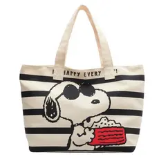 Bolsa Sacola  Snoopy  de lona 40x30