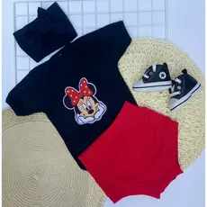 Kit Fralda Infantil 3 Peças com Body e Tiara - Conforto e Estilo para Bebê