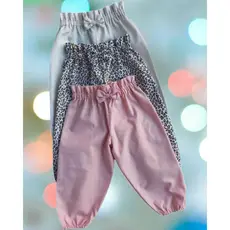 Kit 3 Calças Infantil para Bebê Menina - Moleton Flanelado - Feminina. Do RN ao G.