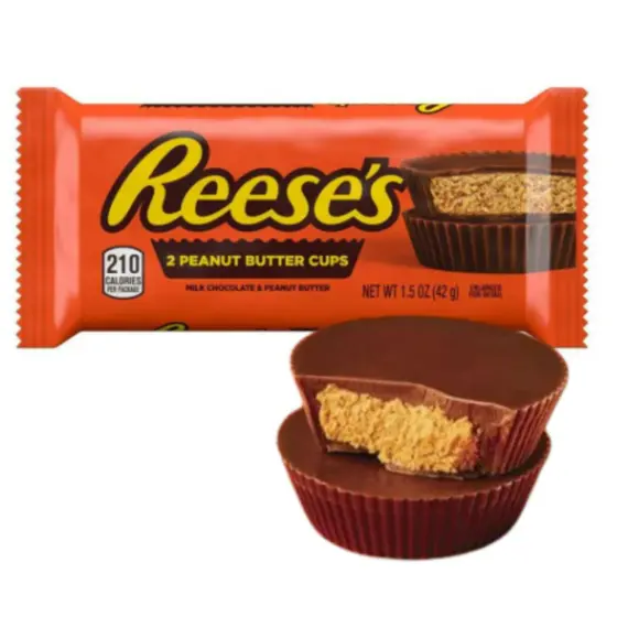 Kir de Chocolate com Recheio de Pasta de Amendoim Reese's Duo Cup 42g Importado