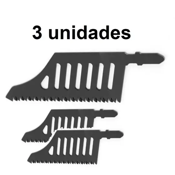 3 Lâmina Serra Tico-tico Avançada  Marcenaria Móvel- kit revendedor