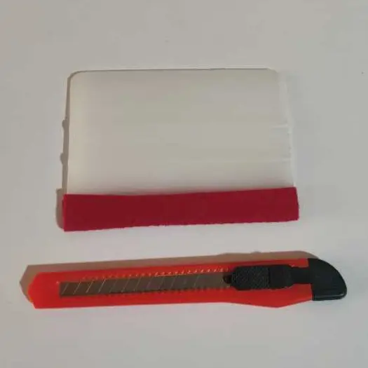 Kit Instalação Espátula c/ Feltro2em1+Estilete de Precisão, Papel de Parede, Isulfilm, Envelopamento