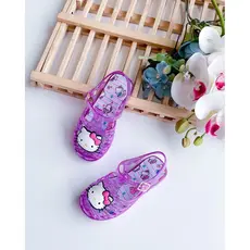 SANDALIA INFANTIL MELISSA HELLO KITTY PINK/TRANSPARENTE 17/24