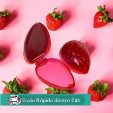 Kit 10 ,25 e 50 Moranguinho Brilho Labial   Lip Balm Hidratante Labial Flash sale 50 unidades vai com pote