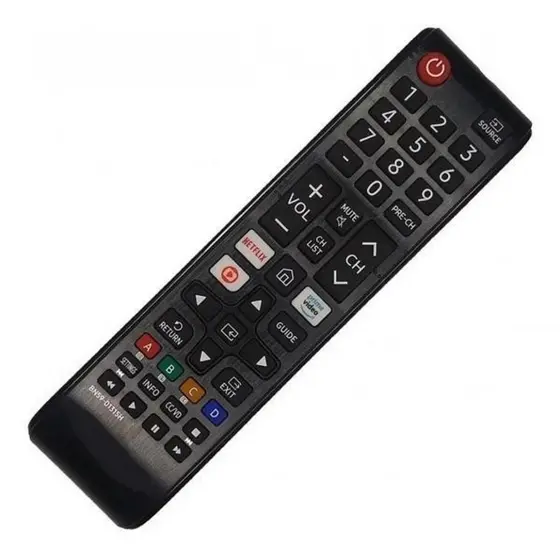 Controle Remoto Samsung led lcd 4k com teclas netflix globoplay e Primevideo