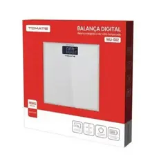 Balança Eletrônica Corporal 180kg Tomate MU-002 Vidro Temperado Premium