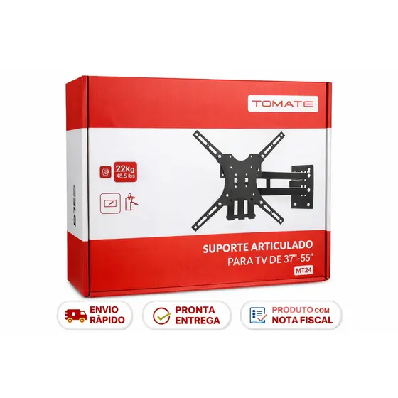 SUPORTE ARTICULADO PARA TV 32” A 55” – ULTRA RESISTENTE!