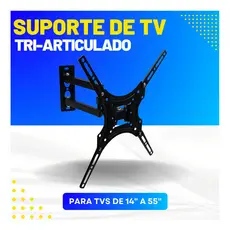 Suporte Tv Articulado Móvel Universal 14 á 55 Polegadas Até 50kg Tv/Lcd/ Led
