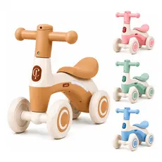 Bicicleta De Equilíbrio Infantil Andador Sem Pedal 4 Rodas