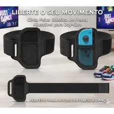Cinta Faixa Elástica De Perna Ajustável Para Joy-Con Nintendo Switch Sports