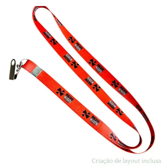 1 Cordão para Crachá Personalizados 12mm
