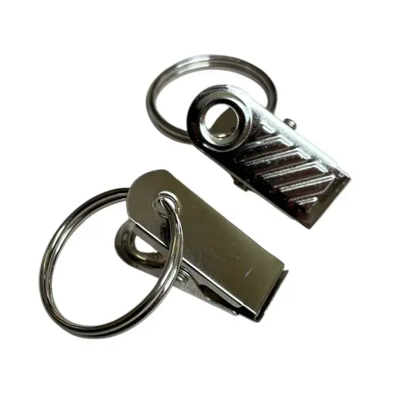 100 Presilhas Clip Jacaré Com Argola 22mm