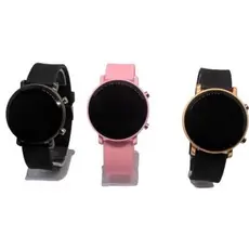 Relógio Digital led Redondo masculino Feminino Unissex Sports Watch moda