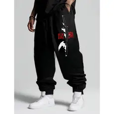 Calça Streetwear Moletom Jogger Estapado katana Flor