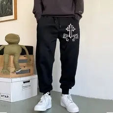 Moletom Jogger Motelom Masculino com Tecido Premium Lançamento Cruz Estampada