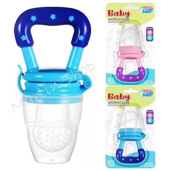 Chupeta Mordedor Alimentador Silicone M | Frutas e Legumes