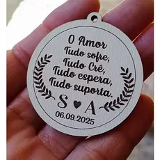 Chaveiro Frases Lembrancinha de Casamento | Kit 40 a 150 | PERSONALIZÁVEIS