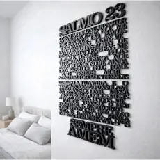 Quadro Salmo 23 Completo em MDF 3mm