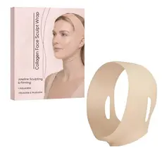 OMG * Alça Suporte Facial Extensível Envoltório Respirável Ajustável Para Cuidados Diários A Pele E Relaxamento M