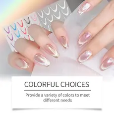 OMG * Francês Dip Nail Stickers Fácil Aplicação Casamento Enhancement Art Complementos Qualquer Outf