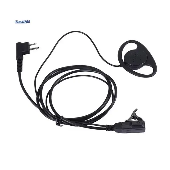 2 Pinos Avançado D Forma Clip-Ear Ptt Fone De Ouvido Microfone Para Motorola Rádios 2 Vias GP88S GP300 GP68 GP2000 GP88