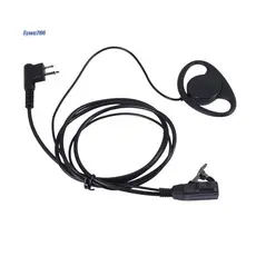 2 Pinos Avançado D Forma Clip-Ear Ptt Fone De Ouvido Microfone Para Motorola Rádios 2 Vias GP88S GP300 GP68 GP2000 GP88