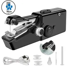 Kit De Máquina De Costura Portátil Elétrica USB , Mini De Reparação Rápida Sem Fio Para Couro De Cortina Jeans