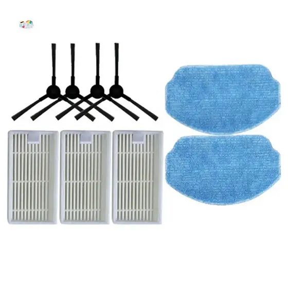 Para VCR04W Robô Aspirador De Pó Peças Lavável Escova Lateral Filtro Hepa Pano Mop