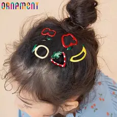 [Seleção De Loja] Presilhas De Cabelo De Frutas Imitativas Acessórios Para Mulheres Meninas Presilha Fofa Com Design Fof