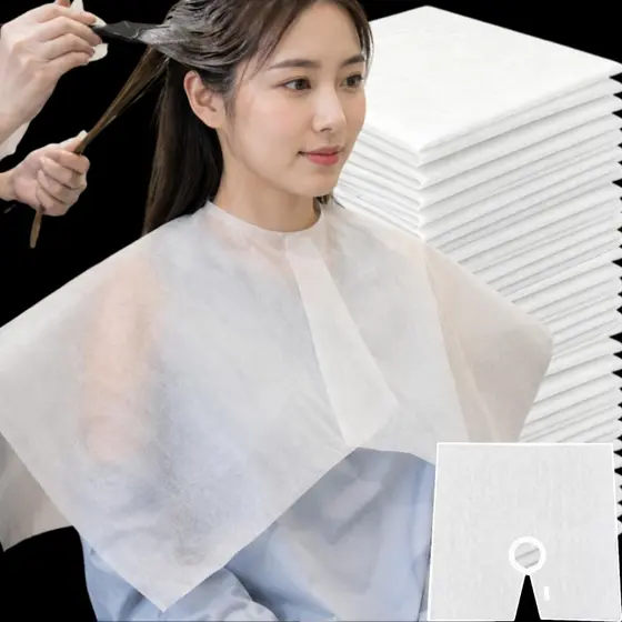 Capa Para Salão De Cabeleireiro-Ferramentas De Tintura Permanente Corte De Cabelo-Pano Macio E Adequado A Pele-Tingiment