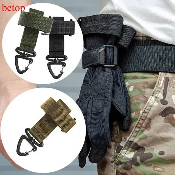 Luva Multiuso Gancho Militar Ventilador Exterior Luvas Táticas De Escalada Fivela De Armazenamento De Corda De Acampamento Pendurar