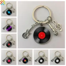 Chaveiro De Disco De Vinil Estilo Clássico Simples Retro Gramofone Record