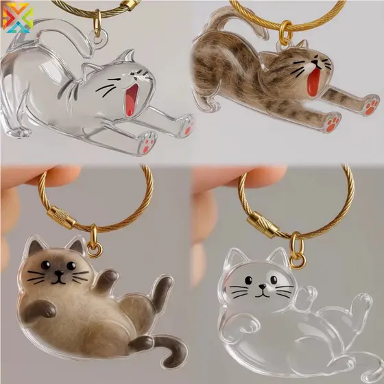 Cápsula De Armazenamento De Pêlos De Gato Multifuncional Transparente Pingente De Lembrança Durável Sentimental Para Pre