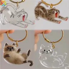 Cápsula De Armazenamento De Pêlos De Gato Multifuncional Transparente Pingente De Lembrança Durável Sentimental Para Pre