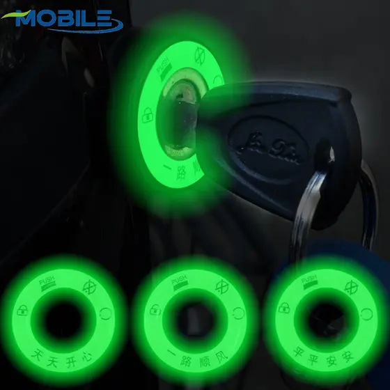 Adesivo Fluorescente De Anel De Interruptor-De Chaveiro Luminoso-Ecologicamente Correto-Protetor Solar À Prova D'água-De