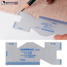 Medidor De Precisão De Costura Marcador De Tecido Metal Quilting Régua Modelo Para Acessórios Artesanato De Bricolagem