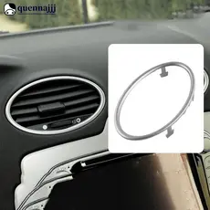 QUENNA 1Pc/4 Pçs Carro Ar Condicionado Guarnição Saída Decoração Círculo Anel Adesivo Para Ford Focus 2 MK2 2005-2013 Ac